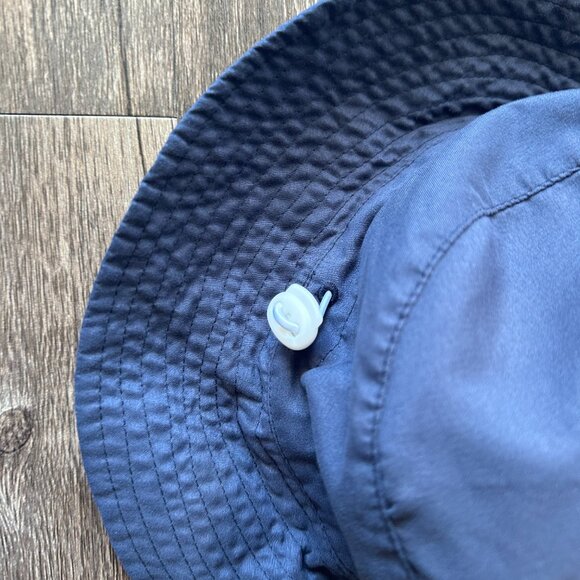 Navy Blue Bucket Hat - Adjustable & Breathable - Sun Protection Outdoor Hat - Picture 4 of 4